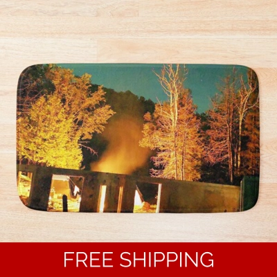 Le Studio Bath Mat Fire in the Sky Sept 2019